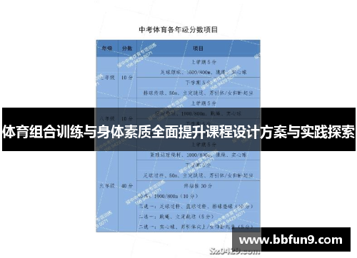 体育组合训练与身体素质全面提升课程设计方案与实践探索